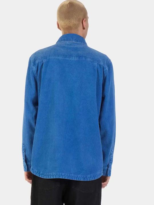 Long Sleeve Corduroy Shirt Sapphire