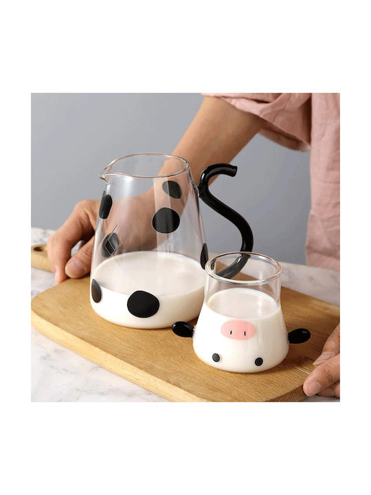 Jug Carafe Κανάτα Σερβιρίσματος με Ποτήρια Γυάλινη 550ml