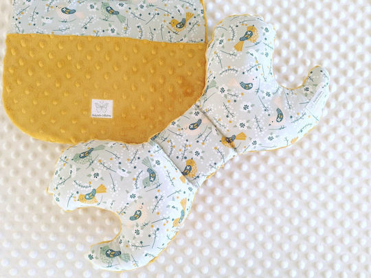 BabyValia Double-Sided Stroller Cover Yellow