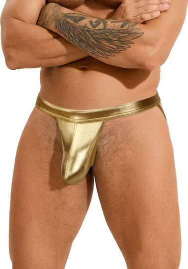 Herren-Jockstrap Unterwäsche Gold