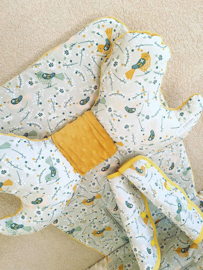 BabyValia Double-Sided Stroller Cover Yellow