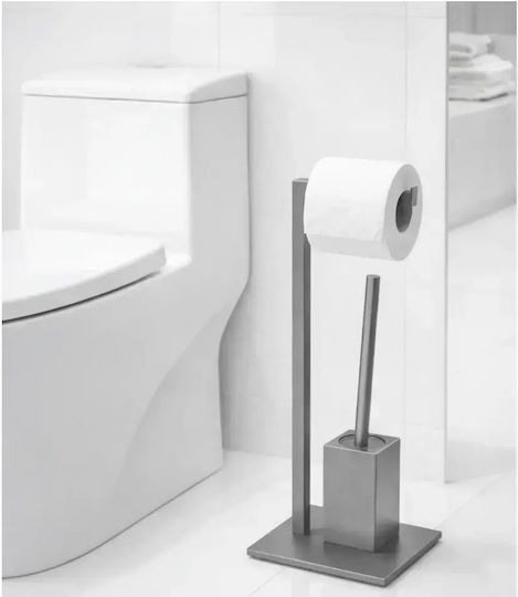 Set de Accesorii de Baie din Inox Gri