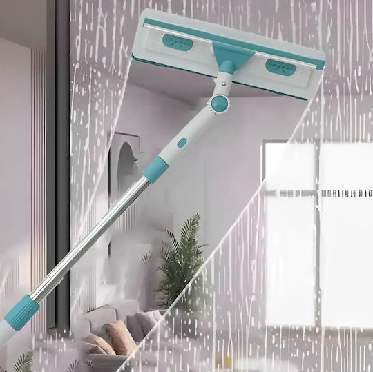 Window Cleaner Extendable Telescopic Handle Herum 2 Cloths Included 100–170 Cm