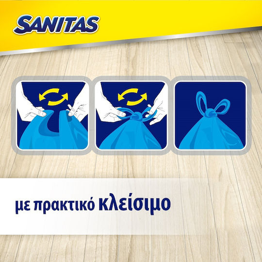 Sanitas Scented Trash Bags Easy-Pack 20 Pieces Blue