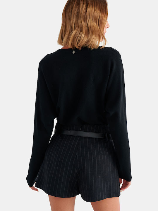 Pantaloni Scurți Negri de Damă