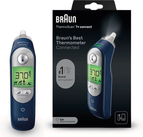 Oral-B Thermoscan7+ Цифров термометър за ухо тъмносиньо