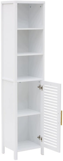 5Five Floor-Standing Bathroom Cabinet W36xD30xH160cm White