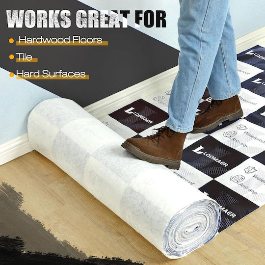Self-adhesive Anti-slip Protective Floor Film 1x31 M Black White