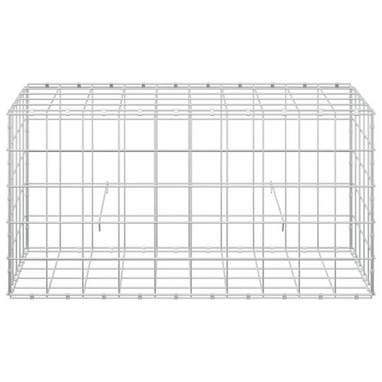 vidaXL Steel Gabion Basket for Garden Fencing 50x100x50 cm Silver