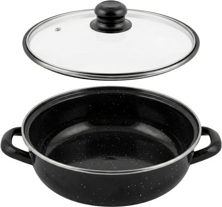 Elekom Stainless Steel Shallow Pot 30cm Elekom Stainless Steel Shallow Pot 30cm