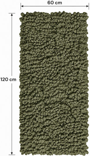 MRShome Evora Handmade Rectangular Green Rug 60x120cm