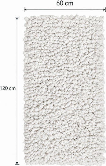 MRShome Evora Handmade Rectangular Rug White 60x120cm