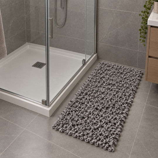 MRShome Evora Handmade Rectangular Grey Rug 60x120cm