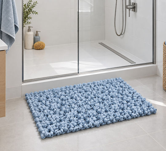 MRShome Evora Handmade Rectangular Light Blue Rug 50x70cm