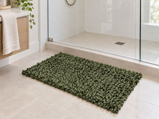 MRShome Evora Handmade Rectangular Rug Green 50x70cm