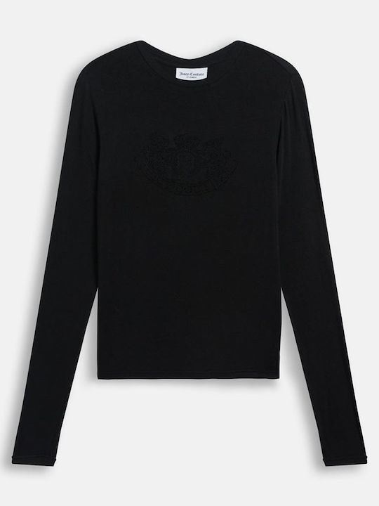 Γυναικείο T-shirt με Διαφάνεια Black