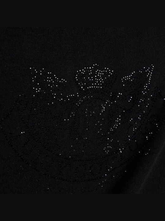 Γυναικείο T-shirt με Διαφάνεια Black