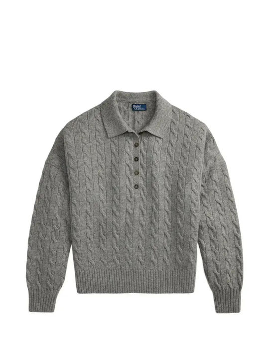 Graue Damenbluse