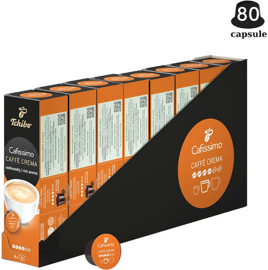 Tchibo Espresso-Caffè-Crema-Kapseln Kompatibel mit Cafissimo-Maschinen 80 Kapseln