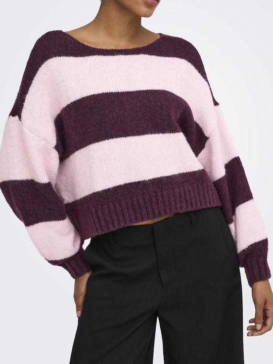 Only Onlaya Sweater Mauve Wine