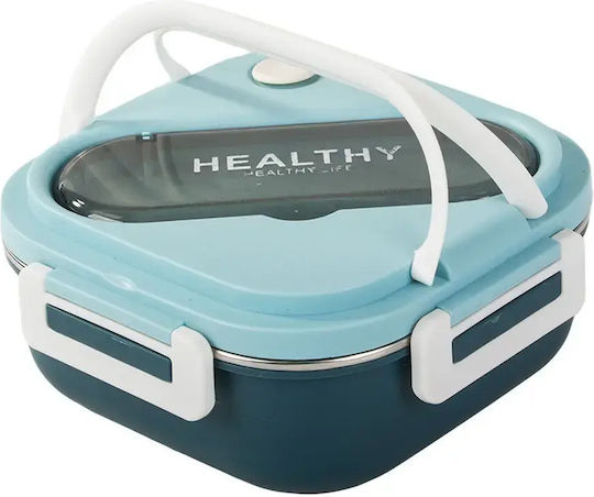 Verk Group Lunchbox aus Edelstahl, Blau, mit Fächern, 1 l