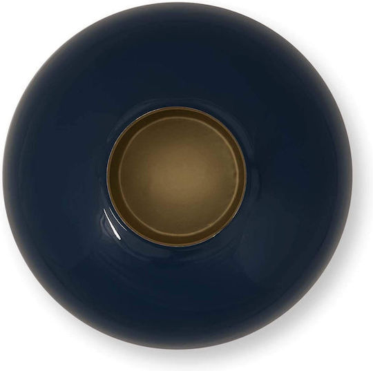 PiP Studio Dekorative Vase aus Metall, Blau, 25xH32 cm
