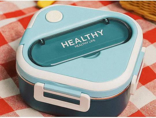 Verk Group Lunchbox aus Edelstahl, Blau, mit Fächern, 1 l