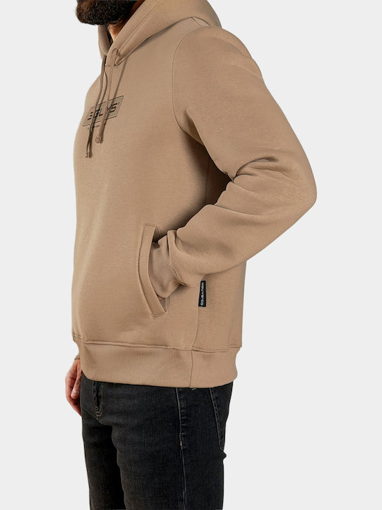 Lorcan Warm Grey Hooded Sweatshirt