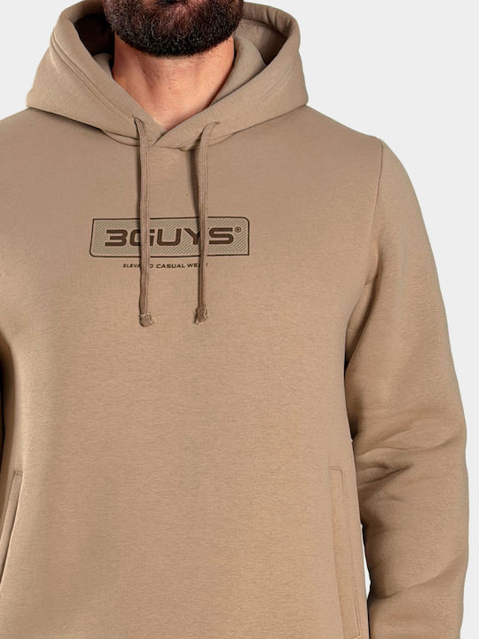 Lorcan Warm Grey Hooded Sweatshirt