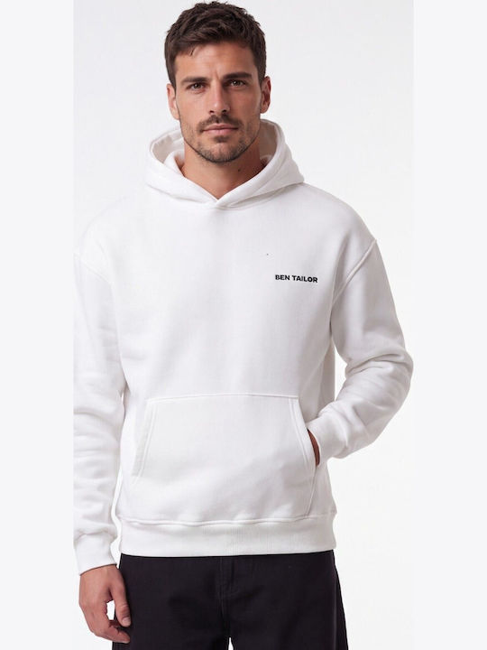 Ecru Hooded Sweatshirt