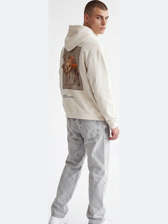Hooded Sweatshirt Camel Beige