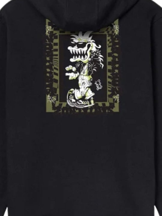 Punk Gremlin Суитшърт с Качулка Черен