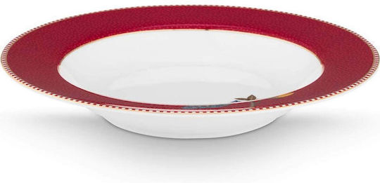 PiP Studio Blooming Tales Deep Porcelain Plate Multicolour 21.5cm
