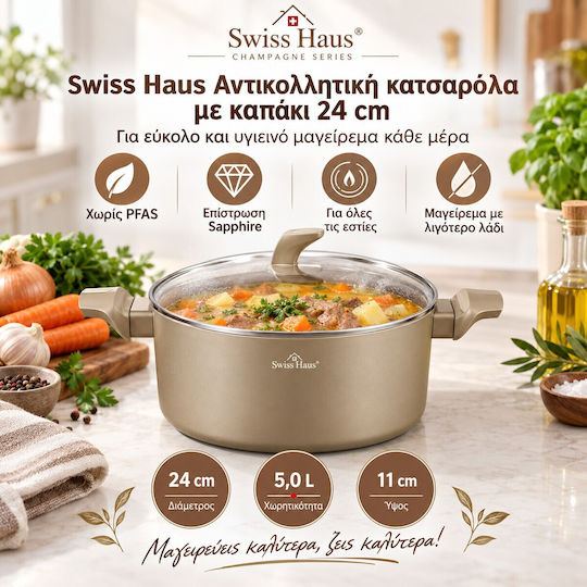 Swiss Haus Milchtopf aus Aluminium 5 l / 24 cm Swiss Haus Milchtopf aus Aluminium 5 l / 24 cm