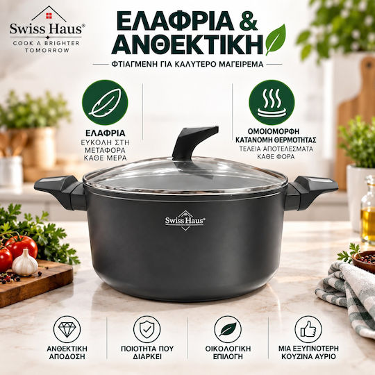 Swiss Haus Milchtopf aus Aluminium 5 l / 24 cm