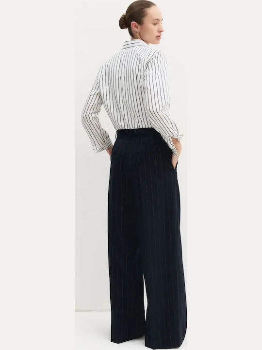 Women's Fabric Trousers Navy