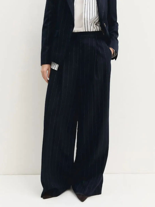 Women's Fabric Trousers Navy