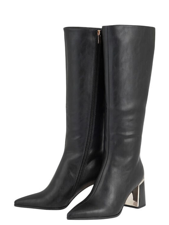 Women's Boots with High Heel Black