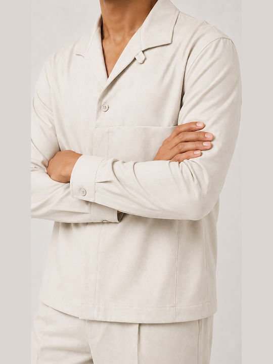 Μακρυμάνικo Overshirt Stone