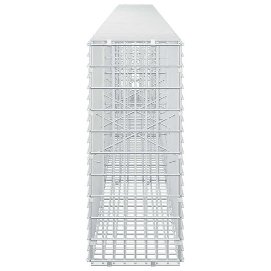 vidaXL Steel Gabion Basket for Garden Fencing 2.5x2.5x50 cm Silver