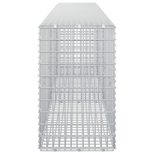 vidaXL Steel Gabion Box for Garden Fence 2.5x2.5x50 cm Silver