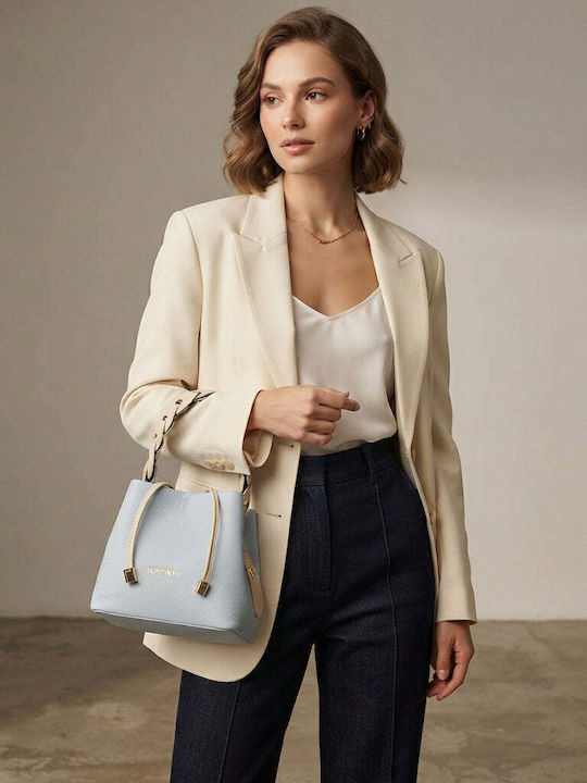 Irina Leather Women's Shoulder Bag Light Blue
