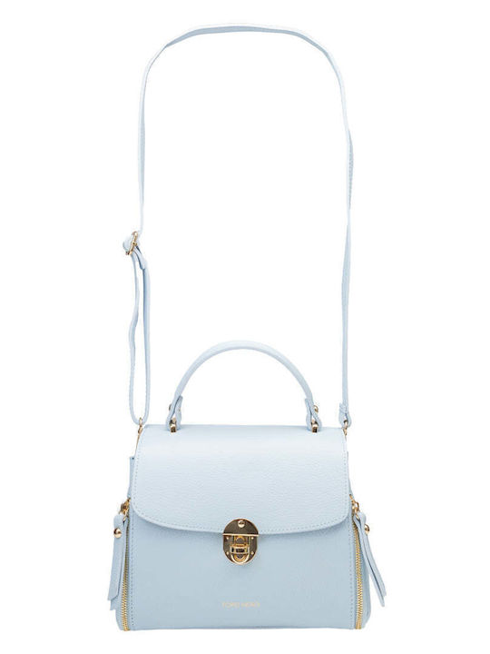 Karla Leather Women's Shoulder Bag Light Blue