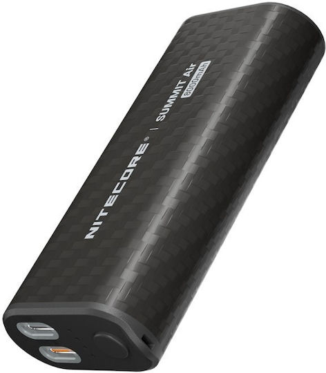 NiteCore Summit Air Powerbank 8000 mAh 22,5 W mit 2 USB-C-Anschlüssen Power Delivery Grau