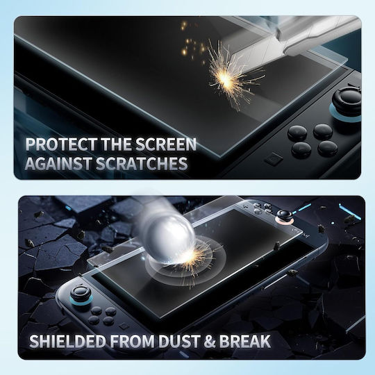Set 3 Tempered Protective Glasses Nintendo Switch Console 2