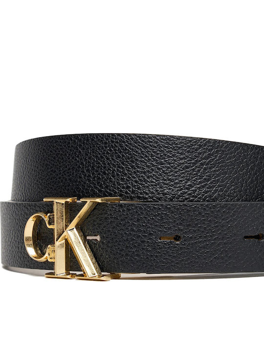 Damen Gürtel Leder Schwarz