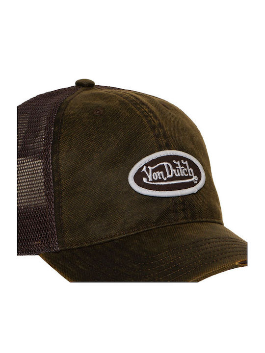 Шапка Von Dutch Mac Cap в тъмночервен цвят