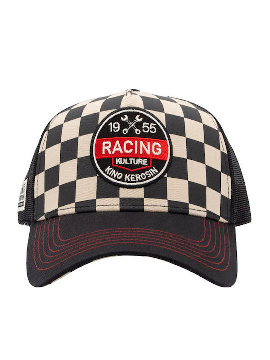 King Kerosin Șapcă Racing Culture Neagră