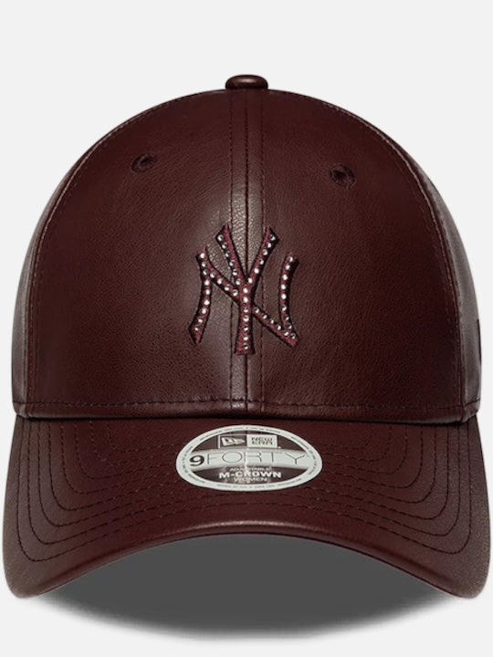 New Era New York Yankees Diamante Pu Snapback Cap Dark Red 60915834 New Era New York Yankees Diamante Pu Snapback Cap Dark Red 60915834