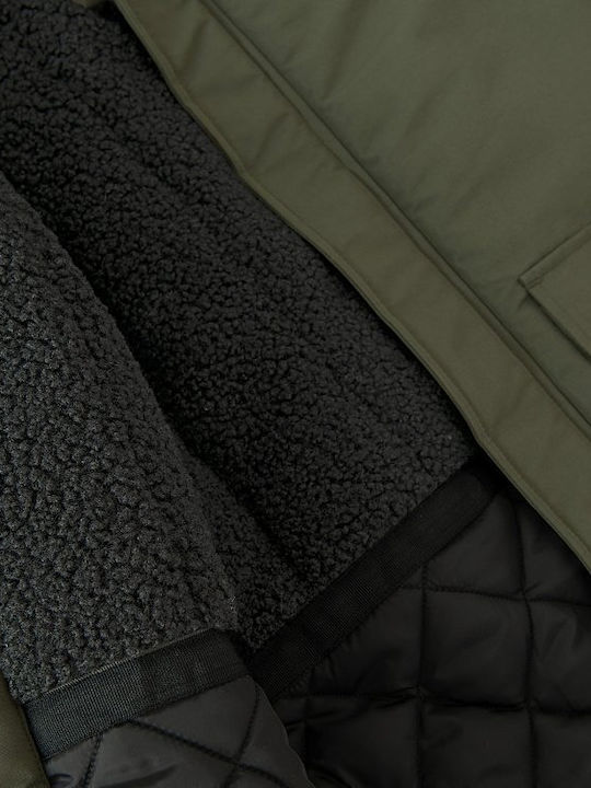 Kids’ Casual Short Green Jacket